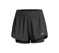 Nike One Womens Dri FIT Mid Rise 3 2 in 1 Shorts L Black