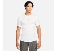 Nike Pro Men's Dri-FIT Tight Short-Sleeve Fitness Top - White - Polyester/Elastane L