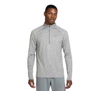 Nike Dri-FIT Stride 1/4-Zip Men's Running Top | UK S in Smoke Grey/Heather/Reflective Silver