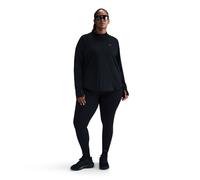 Nike Dri-Fit Swift Element HZ Top for Plus Size Women - Black/Reflective Silver Running Midlayer