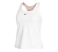 Nike Swoosh Women's Medium-support Padded Sports Bra Tank Top - White - Polyester/Elastane S (UK 8-10)