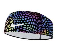 Nike DRI-FIT Swoosh Headband 2.0 Headband Made of Polyester and Elastane in Black/Dynamic Turq/Silver, N.100.4515.930.OS