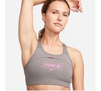 Nike Dri-FIT Swoosh Medium Support Bra XS Grey for Running & Training - Optimal Comfort and Performance