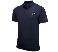 NIKE DRI-FIT VICTORY SOLID POLO SHIRT - OBSIDIAN / WHITE - 2XL