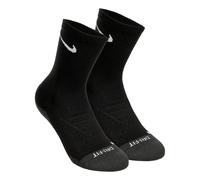 Nike Dry Cushion Crew Tennis Socks 3 Pack Unisex - black, white, Size 34-38