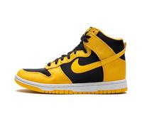 NIKE Dunk HIGH Womens Fashion Trainers in Black Yellow - 6 UK