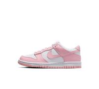 Nike White & Pink Dunk Low Girls Youth Trainers UK 6 (EU 39)