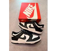 Nike Dunk Low Panda Black/White Leather Trainers - Size UK 3 - CW1590 100 - NEW