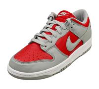 Nike Dunk Low Qs Mens Fashion Trainers in Grey Red - 8.5 UK