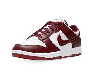 NIKE Dunk Low Retro Basketball Shoes Men, White Grenate, 43 EU