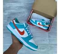 Nike Dunk Low Retro Miami Dolphins Trainers - White/Dusty Cactus [DV0833-102]