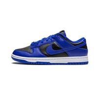 Nike Dunk Low Retro Women's Basketball Shoes, Black Hyper Cobalt White, 10 UK