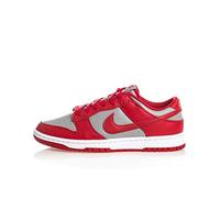 Nike Dunk Low Retro Women's Basketball Shoes, Med Grey Varsity Red White, 9.5 UK