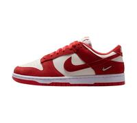 Nike Dunk Low Suede Women's Shoes (Sail/White/Metallic Silver/Light Crimson), Sail/White/Metallic Silver/Light Crimson, 6.5