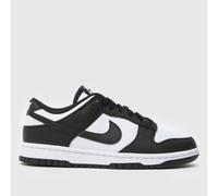 Nike Dunk Low Trainers in Black & White UK 9 (EU 44)