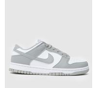 Nike Dunk Low Trainers in White & grey UK 7 (EU 41)