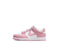 Nike White & Pink Dunk Low Girls Junior Trainers UK 12 (EU 30)