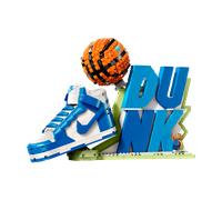 Nike Dunk x LEGO® Set Sneaker-Building Kit with Exclusive Minifigure - Blue ONE SIZE