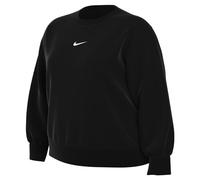 NIKE DV4976-010 W NSW PHNX FLC OS CREW PLUS Sweatshirt Women's Black/sail 2X