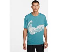 NIKE DV9263-379 M NK DF UV RUN DVN MILER SS GX T-shirt Men's MINERAL TEAL/PHANTOM/REFLECTIVE SILV Size M