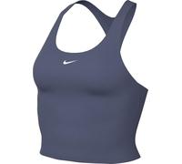 NIKE DV9897-491 W NK DF Swoosh Bra Tank Sports Bra Women's DIFFUSED Blue/DIFFUSED Blue/White Size XL