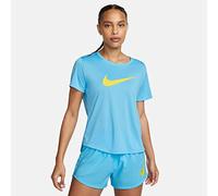 NIKE DX1025-416 W NK ONE DF SWSH HBR SS T-shirt Women's BALTIC BLUE Size M