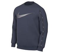 Nike DX2029-437 M NSW REPEAT SW FLC CREW BB Sweatshirt Men's Thunder Blue/Mtlc Cool Grey Size M
