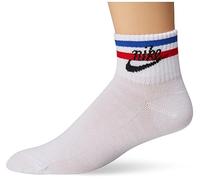 NIKE DX5080-100 Everyday Essential Socks Unisex White/Black/Game Royal/University Red L