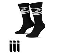 Nike Sportswear Dri FIT Everyday Essential Crew Socks (3 Pairs) L Black/White