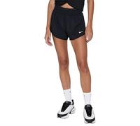 Nike Women's Dri-FIT Mid-Rise 3-Inch Running Shorts in Black with Reflective Silver