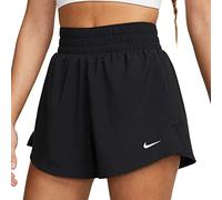 NIKE DX6016-010 W NK ONE DF HR 3IN 2N1 Short Shorts Women's Black/Reflective Silv Size L