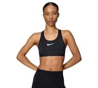 Nike Swoosh High Support Women's Non-Padded Adjustable Sports Bra - Black - Polyester/Elastane XS (F-G)