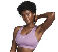 NIKE DX6821-536 W NK SWSH MED SPT Bra Sports Bra Women's Violet DUST/White Size M