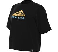 NIKE DX7896-010 W NK DF TEE SS Trail T-Shirt Women's Black Size S