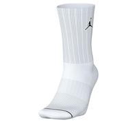 NIKE DX9632-100 U J ED CUSH POLY CREW 3PR 144 Socks Unisex WHITE/BLACK Size M