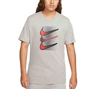 NIKE DZ5173-063 M NSW TEE 12MO Swoosh T-Shirt Men's DK Grey Heather Size XL