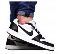 NIKE EBERNON LOW PREM MENS WHITE/BLACK SHOES.SIZE UK-7.5-10.5
