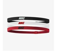 Nike Elastic Headbands 2.0 - 3 Pack in Black, White & Uni Red for Active Runners