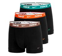 Nike Essential Cotton Stretch Trunk Boxer shorts 3 Pack Men - black, orange, Size M