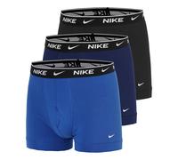 Nike Essential Cotton Stretch Trunk Boxer shorts 3 Pack Men - blue, blue, Size XS