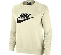 NIKE Essential Crew FLC Hbr Sweatshirt Coconut Milk/Black L