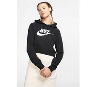 Nike Essential Cropped Hooded Sweatshirt Black