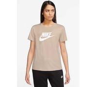Nike Essential Logo Print T-Shirt Sand