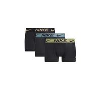 Nike Essential Micro 3 Pack Trunks, Black, Size M, Men Black