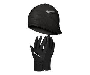 Nike Essential Mütze + Gloves Men-black,silver, Size S/M