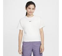 Nike Sportswear Essential Older Kids' (Girls') T-Shirt - White - Cotton L
