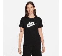 Nike Essentials Women's Logo T-Shirt - Black - Cotton/Polyester M (UK 12-14)
