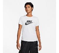 Nike Essentials Women's Logo T-Shirt - White - Cotton/Polyester L (UK 16-18)