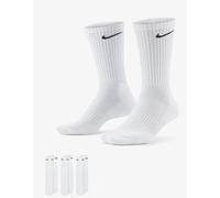 NIKE EVERY DAY CUSHIONED WHITE SOCKS Pack of 3 ADULT SIZE UK M & L SX7664-100