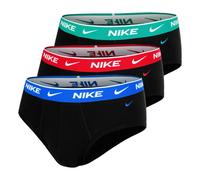 Nike Brief 3PK Underwear, Blk-Stadium Green/GR/Uni Red WB, Men's L